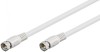 Cablu coaxial antena F 7.5m Alb, AK-SAT-007-S, Oem