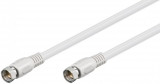 Cablu coaxial antena F 7.5m Alb, AK-SAT-007-S, Oem
