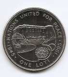 Lesotho 1 Loti 1995 - (ONU) Cupru-nichel, 38.6 mm KM-60 aUNC, Africa