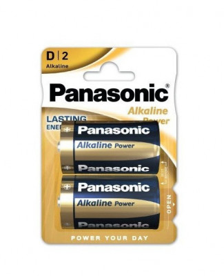 Panasonic baterii alcaline D (LR20) Alkaline Power Bronze 2buc LR20APB/2BP foto