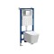 Set rezervor WC montat pe perete Roya Tina 82CHR