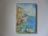 Peisaj mediteranean-pictura ulei pe panza, Marine, Altul