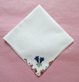 Batista Vintage din bumbac brodata manual