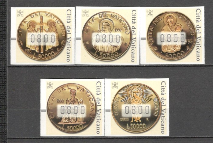 Vatican.2001 Timbre de automat:Numismatica-Monede SV.667