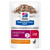 Hill's Prescription Diet Feline i/d Pui, 85g, Hrana umeda terapeutica pisici cu probleme digestive, ActivBiome+