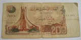 B11 - Bancnota foarte veche - Algeria - 200 dinari - 1983