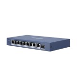 SWITCH PoE HIKVISION, port Gigabit x 8, SFP SFP x 1, unmanaged, nerackabil, carcasa metalica, &quot;DS-3E0510P-E&quot; (timbru verde 2 lei)