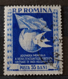 ROMANIA 1955 Lp 384 Adunarea mondială ptr. Pace Helsinki STAMPILAT