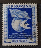 ROMANIA 1955 Lp 384 Adunarea mondială ptr. Pace Helsinki STAMPILAT