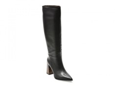 Cizme elegante EPICA negre, 4F3609H, din piele naturala