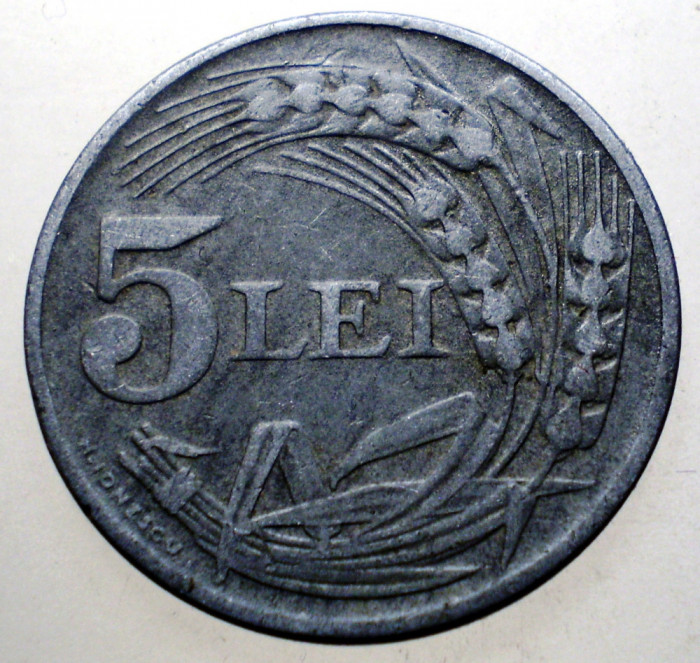 7.394 ROMANIA WWII 5 LEI 1942