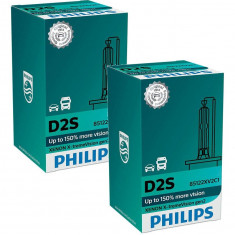 Set 2 Buc Bec Xenon Philips D2S 35W 85V P32d-2 X-TremeVision 85122XV2C1