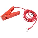 Cablu de racordare pentru gard electric cu clema crocodil rosie