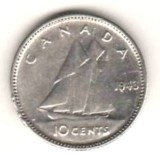 SV * Canada 10 CENTS * ARGINT * 06