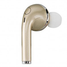 Casca Bluetooth iUni CB01, Handsfree, Gold foto