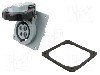 Conector alimentare AC, IEC 60309, IP69K, 16A, 500V AC, 4 pini, AMPHENOL - 2CMA167014R1000