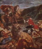 Delacroix, Stefan Popescu, Meridiane, 1970, Album Arta, Romana, Coperta Cartonata, 46 pagini, Carte Arta