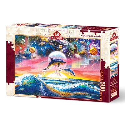 Puzzle 500 piese - UNIVERSAL DOLPHINS foto