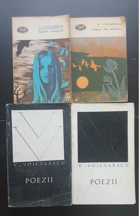 3 titluri VASILE VOICULESCU: Iubire magică (nuvele) * Capul de zimbru (nuvele) * Poezii (2 vol.)