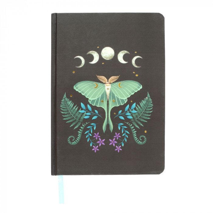 Agenda / Jurnal cu coperti cartonate Dark Forest - Luna Moth