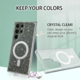 Husa pentru Samsung Galaxy S23 Ultra - Techsuit SparkleSkin MagSafe Series - Clear