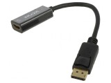 Adaptor DisplayPort la HDMI 0,15m Negru