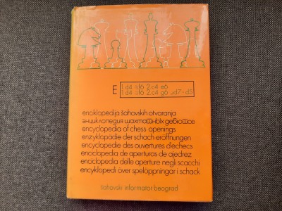 ENCYCLOPEDIA OF CHESS OPENINGS VOL E foto