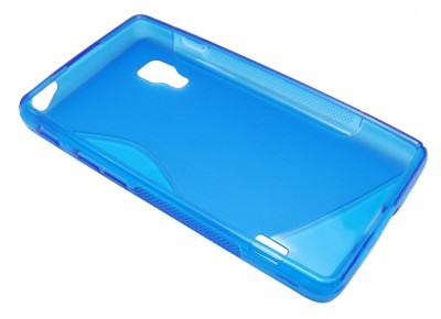 Husa silicon S-line albastra pentru LG Optimus L5 II E460 foto