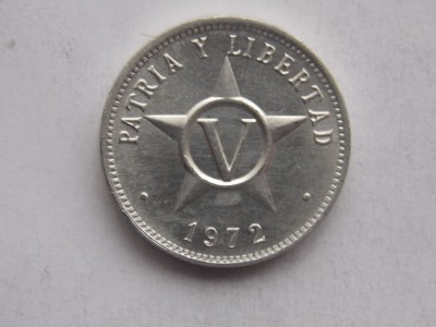 V CENTAVOS 1972 CUBA-AUNC foto