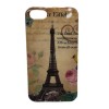 Husa Silicon iPhone 5/5S/SE Model Eiffel Tower, Protectie Antishock, Flexibila, TPU
