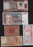 Set 5 bancnote de prin lume adunate (cele din imagini) #6