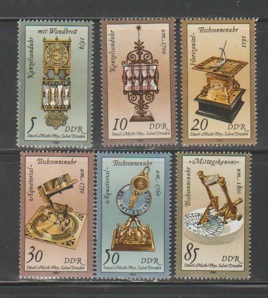 DDR 1983 - Ceasuri istorice, antichități, serie neuzata
