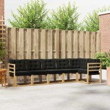 vidaXL Set de canapele de exterior cu pernă 6 pcs Alb și negru 3389514