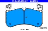ATE 13.0460-4899.2 set placute frana disc