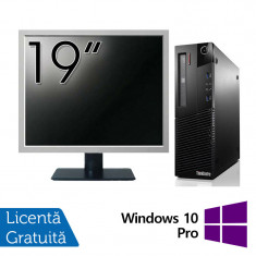 Pachet Calculator Lenovo ThinkCentre M93p SFF, Intel Core i5-4570 3.20GHz, 8GB DDR3, 240GB SSD, DVD-RW + Monitor 19 Inch + Windows 10 Pro NewTechnolog foto