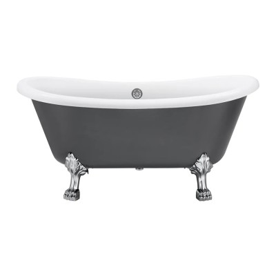Cada Freestanding, Ovala, Acril, Bright Grey, 150&amp;times;72&amp;times;70 Cm ModernLight Concept foto