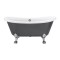Cada Freestanding, Ovala, Acril, Bright Grey, 150&times;72&times;70 Cm ModernLight Concept