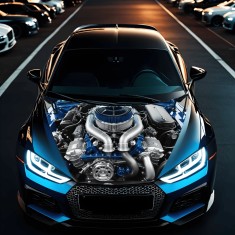 Folie Capota Auto &bdquo;Hood Art&rdquo; rezistenta la exterior, marime M (165 x 120cm) &ndash; Cod: AVX-CAPOTA-019M