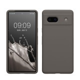 Husa Kwmobile pentru Google Pixel 7a, Gri, Silicon, KWM000019YE021C, Carcasa