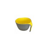 Bol cu strecuratoare detasabila, gri, galben, 23cm, Kassel, salata