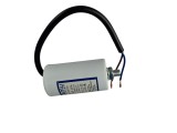 Condensator de operare 10&mu;F 450V AC cu cablu surub M8 cu piulita fir de 20cm