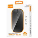 Mouse Wireless X-START YPX043, Conexiune 2.4G, USB, 1000 DPI, Lumina RGB, Ergonomic - Negru
