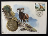 Cipru 1986 &ndash; 1 Pound &ndash; 25 de ani WWF &ndash; Muflon, Numisbrief