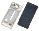 Display Samsung Galaxy A53 5G A536 cu Rama Display Service Pack Portocaliu Auriu
