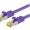 Patch cord S/FTP Cat6a LSZH Violet 0.25m