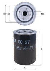 MAHLE OC 37 Filtru ulei