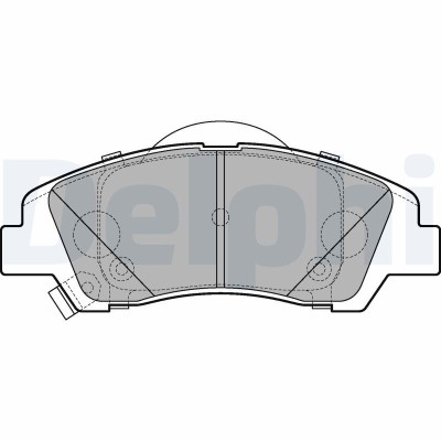 DELPHI LP3265 set placute frana,frana disc foto