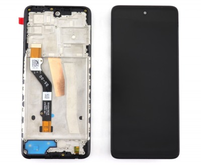 Display Motorola Moto G51 TFT cu Rama Black Negru foto