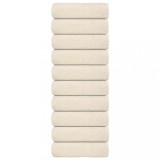 vidaXL Prosoape pentru oaspeți 10 buc crem 360 g/m&sup2; 100% bumbac