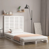 Tablie de pat pentru perete, alb, 146x3x91,5 cm, lemn masiv pin GartenMobel Dekor, vidaXL
